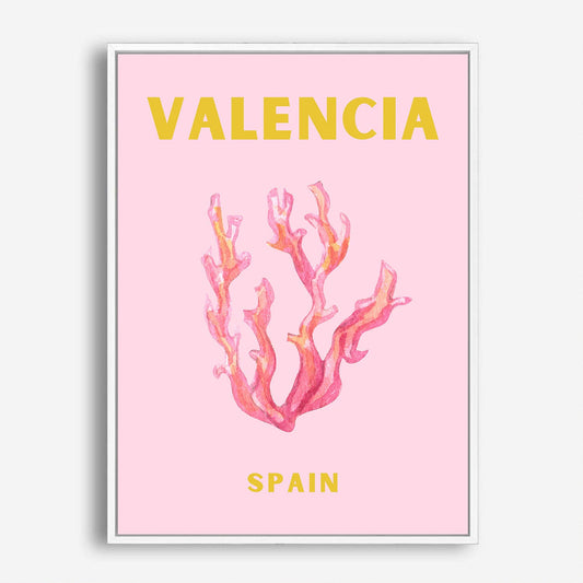 Wes Co Gallery Poster Valencia Spain Colorful Travel 5 x 7" Home Goods - Travel Illustrations Edge to edge Art Print