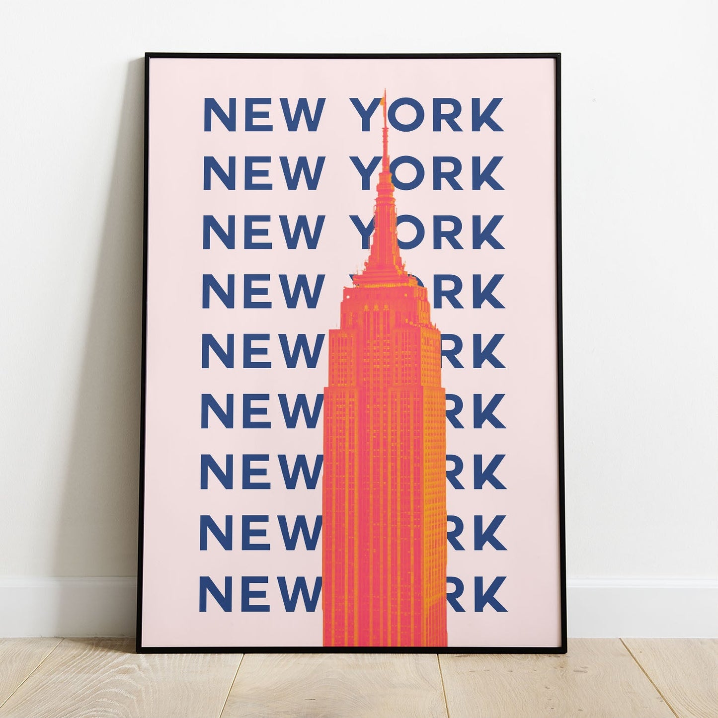 Wes Co Gallery Poster New York City Colorful Travel 8 x 10" Home Goods - Travel Illustrations Edge to edge Art Print