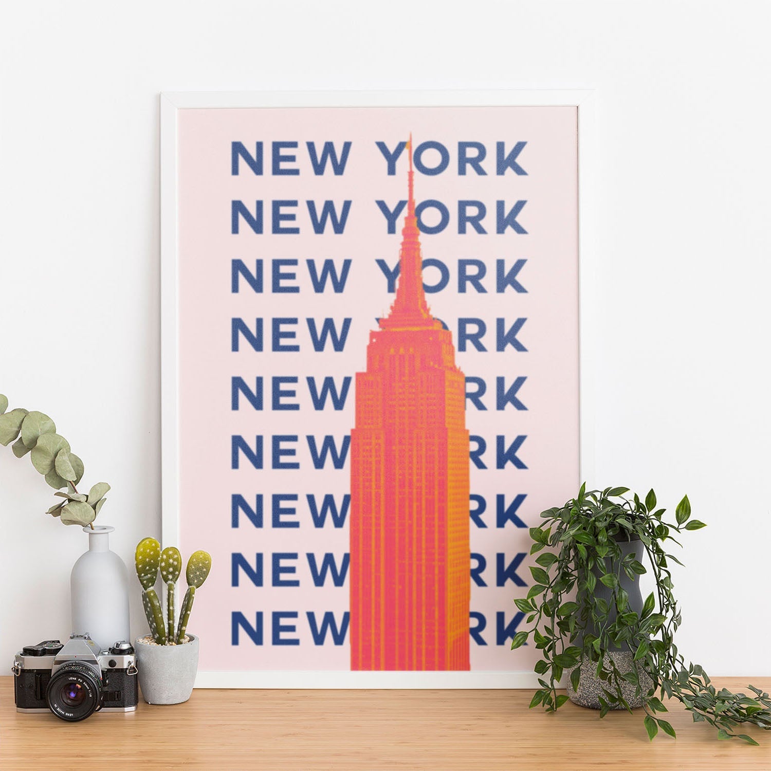 Wes Co Gallery Poster New York City Colorful Travel 12 x 16" Home Goods - Travel Illustrations Edge to edge Art Print