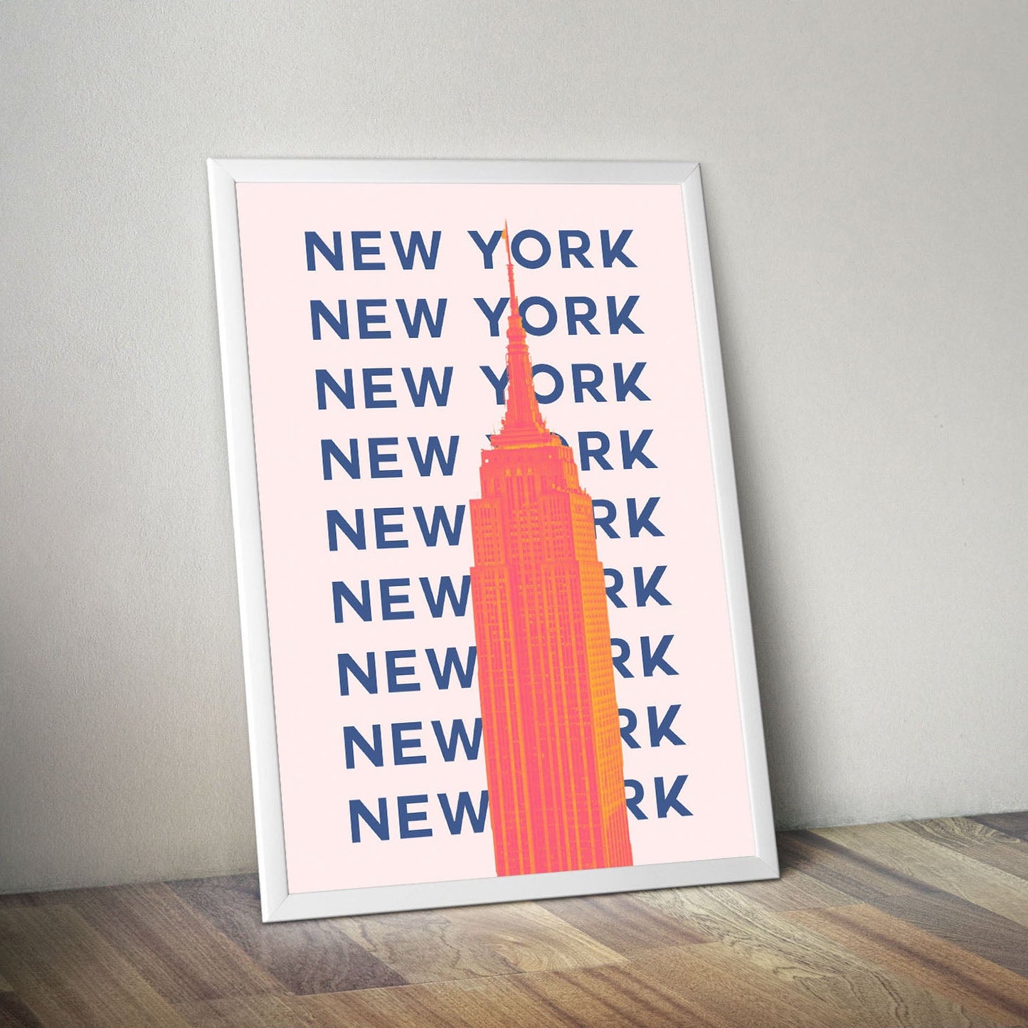 Wes Co Gallery Poster New York City Colorful Travel 16 x 20" Home Goods - Travel Illustrations Edge to edge Art Print