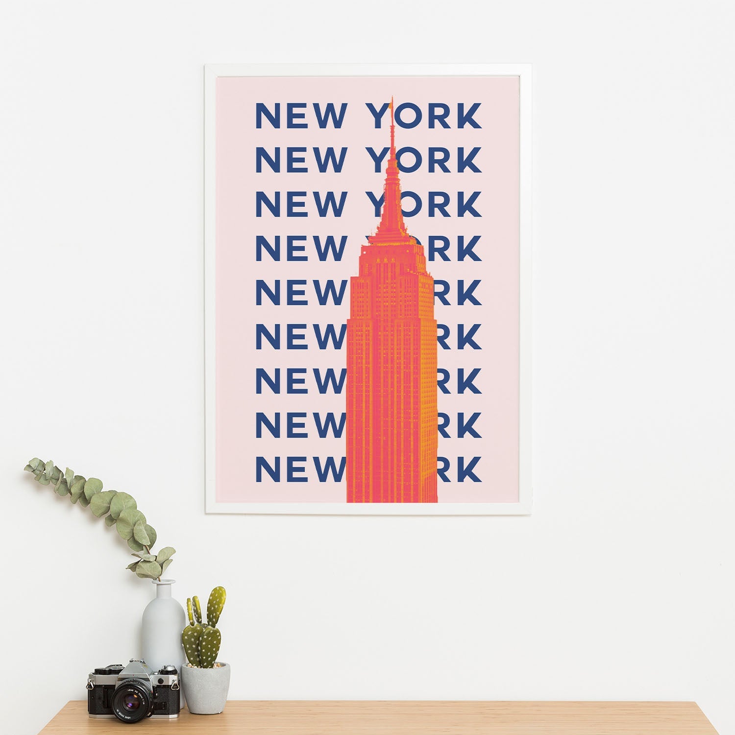 Wes Co Gallery Poster New York City Colorful Travel 16 x 20" Home Goods - Travel Illustrations Edge to edge Art Print